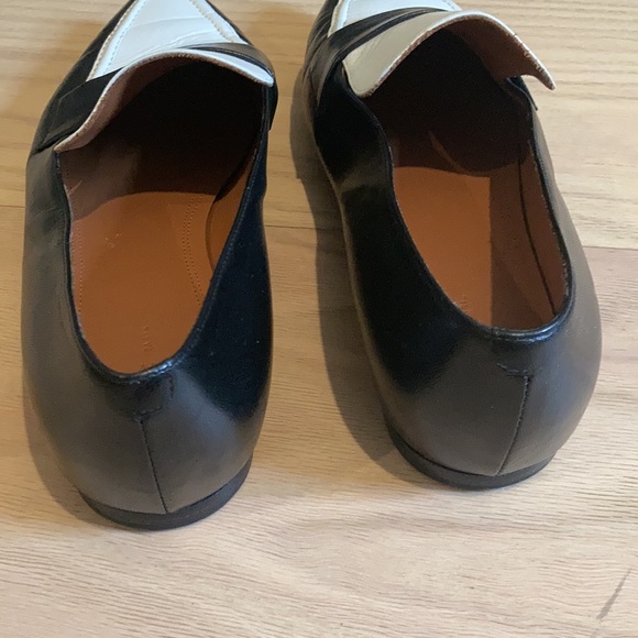 Celine Pointed Toe Black and White Loafers Size 37/7 - Picture 5 of 6